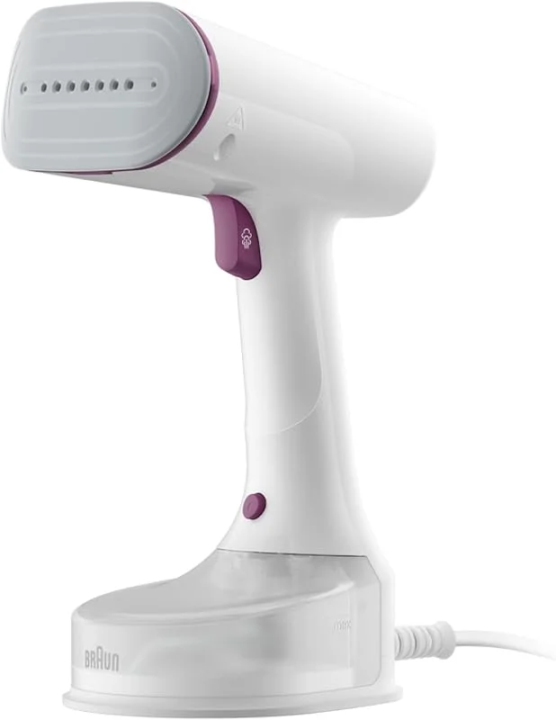 Braun QuickStyle 5 GS5011PU, Ferro Vertical com Placa Dupla FreeGlide 3D, Vaporizador Vertical com Aquecimento Rápido, Vapor 22 g, min, Capacidade 150 ml, 1200W, Branco, Violeta