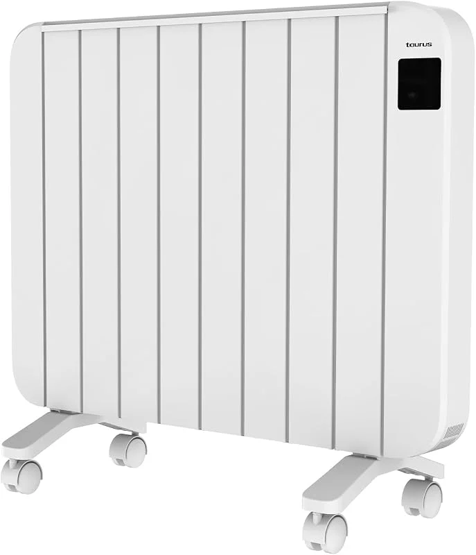 Taurus – Radiador elétrico Pérsia 2000, 10 elementos 2000 W, Parede ou pé, Termostato ajustável, programação 24, 7, ecrã LCD, silencioso, desconexão total — Aquecimento