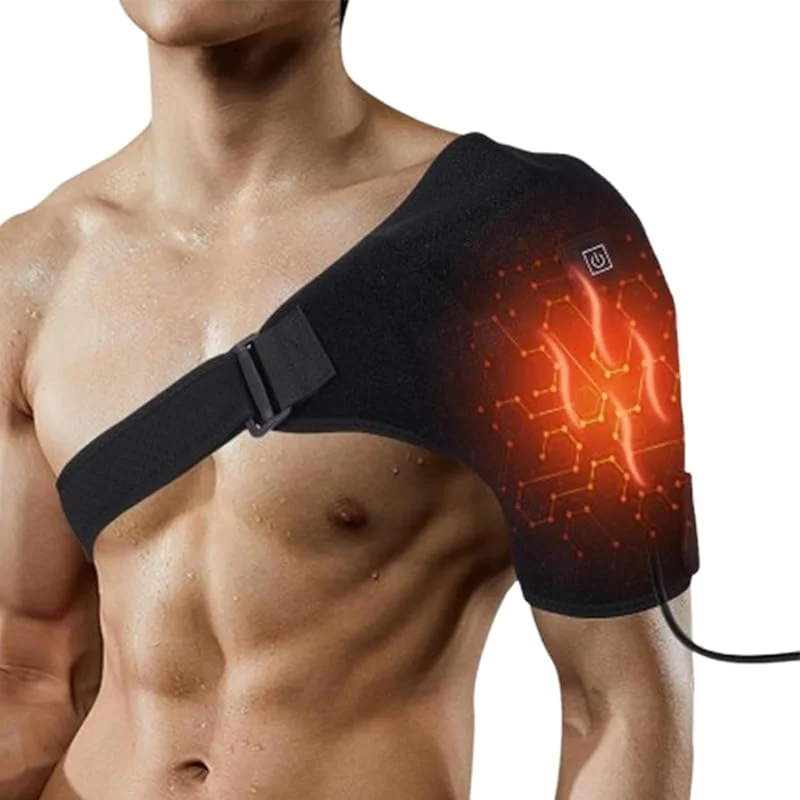 Almofada térmica para braços, massajador de braços elétrico USB, almofada térmica ajustável, faixa de ombro, almofada térmica para costas, almofada térmica portátil ou mulheres, homens — Aquecimento