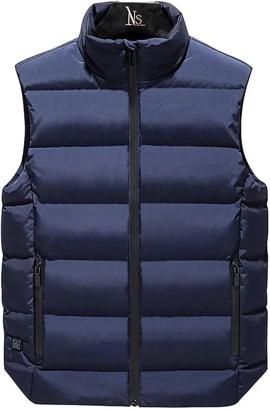 Chaleco calefactable Recargable for Invierno, Ideal for Acampar al Aire Libre (batería no incluida).(Noir, 3XL(75-82.5kg)) — Cozinha e lar