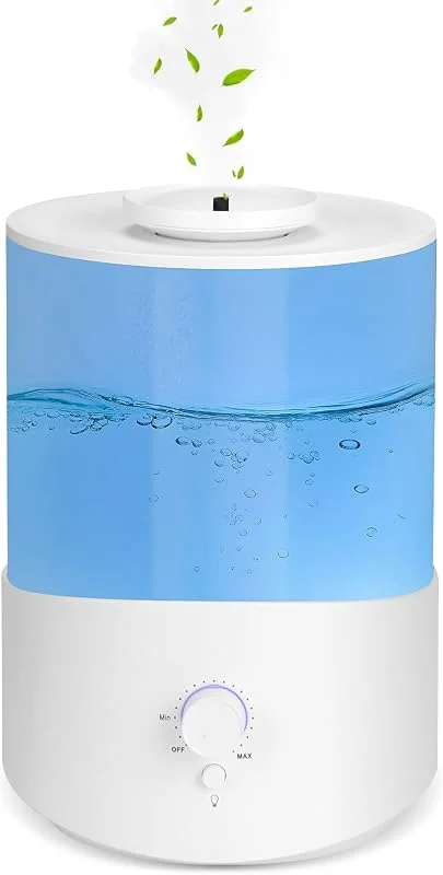 Romon Humidificador de ar branco de 2, 5 l, até 28 H, para humificadores silencioso para quarto, até 28 H, nebulosidade 360 ° humidifier óleos essenciais para plantas, desligamento automático, 7 luzes