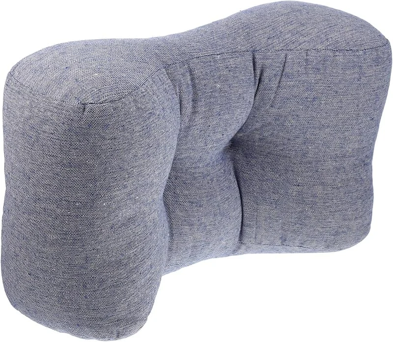 PRETYZOOM Almohada Lumbar para Silla de Oficina Lino Azul y PP Algodón — Aquecimento