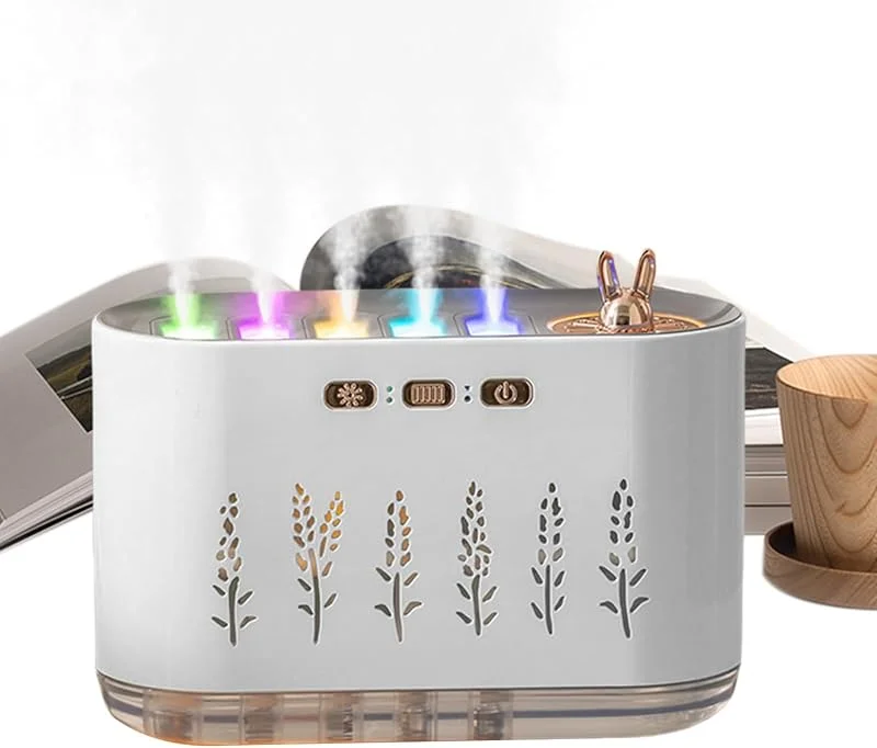 Humidificadores para el hogar, Humidificador de aire, Humidificador de bebé con luz LED, Difusor de aceite de aromaterapia ajustable para el hogar, el automóvil, la sala de la guardería