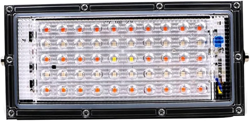 Luz de crescimento LED para plantas de espectro completo, lâmpadas LED para cultivo de plantas, lâmpadas de 100 W, 220 V, com espectro completo vermelho e azul para vegetais hidropónicos de estufa — Aquecimento