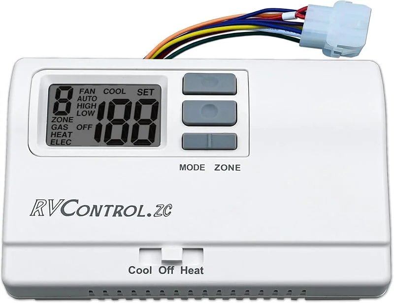 8330D3351 - Termostato de substituição para termostato Coleman 8330D3351, refrigeração, aquecimento, montagem na parede, cor branca