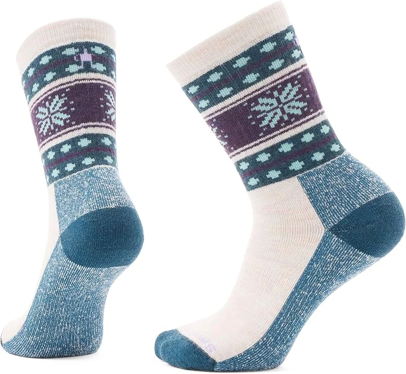 Smartwool Everyday Snowflake Dream Crew Socks meias unissexo para adultos — Roupa aquecida