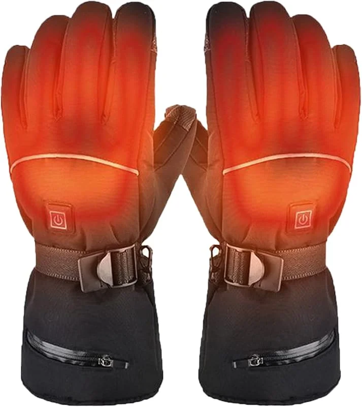 CHEWYNP Luvas aquecidas de inverno recarregáveis de 3500 mAh, luva térmica elétrica para homens e mulheres, luvas quentes de inverno com ecrã tátil, luvas aquecidas para — Roupa aquecida