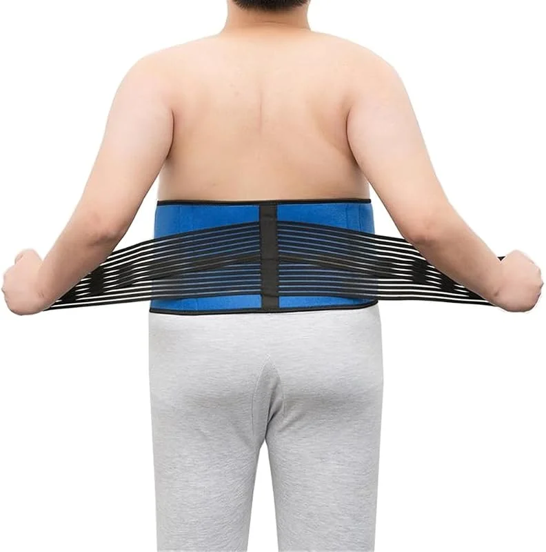 Tallas Grandes 5XL 6XL Faja Lumbar Alivio del Dolor Lumbar Soporte De Cintura De Doble Tracción Cinturón De Descompresión Lumbar Transpirable para Hernia Ciática Y Escoliosis(M) — Roupa aquecida