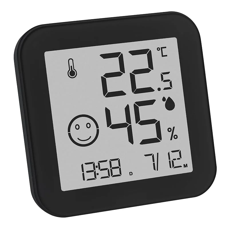TFA -Dostmann 30.5054.01 - Termohigrómetro digital com área de conforto e ecrã de tinta preto e branco 30.5054.01 — Humidificador