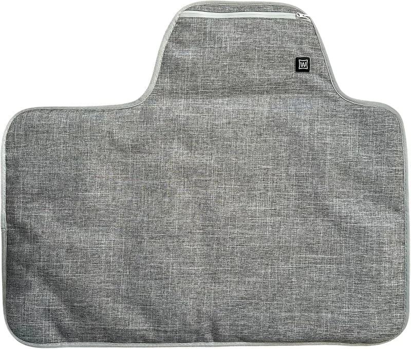 Estera térmica infrarroja con Powerbank (20.000mah) – Inalámbrico – Tela de Chenille Gris claro – Cojín térmico eléctrico para cojín y respaldo – 3 modos de calor - Almohadilla térmica — Aquecimento