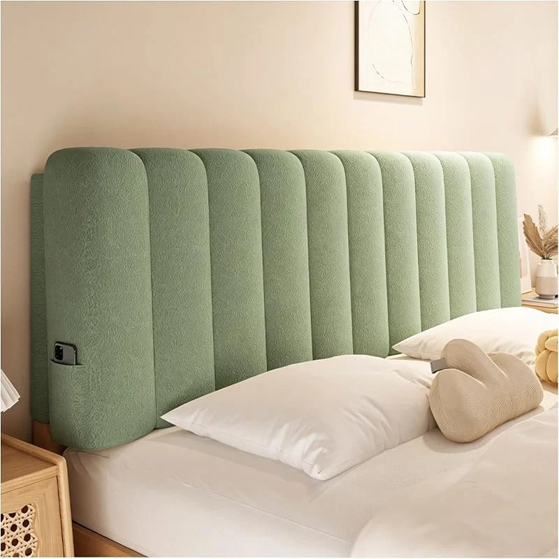 Plush Headboard Pillow, Backrest Cushion for Bed, Soft Support(C, 200x60cm) — Aquecimento