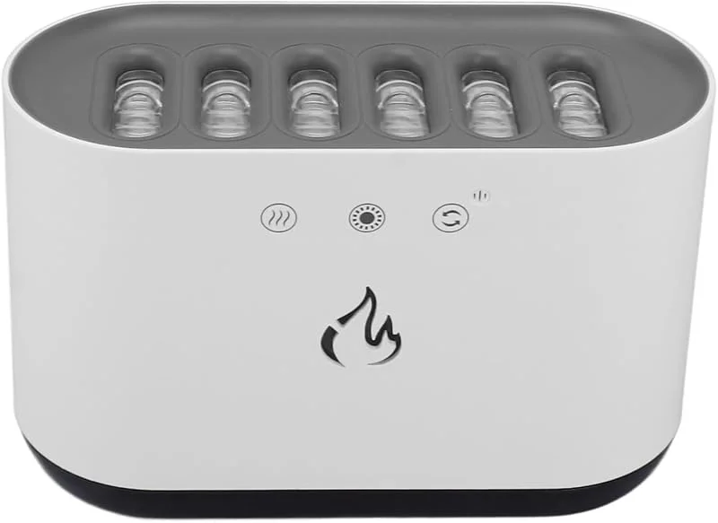 Mini humidificador portátil, humidificador de aire con 7 efectos de iluminación, boquillas atomizadoras, humidificador de escritorio for oficina en casa