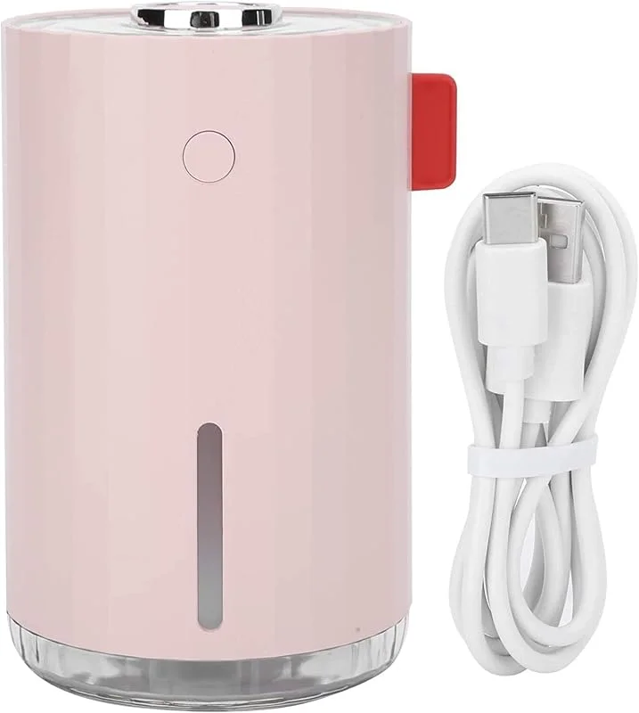 XMING Mini humidificador portátil Modo Mute Humidificador USB for Viajes, Dormitorio, Oficina, habitación de bebé, Espacio habitable (Color : Pink)