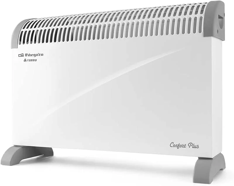 Orbegozo CVT 3400 Convector com turbo, 2000 W, termostato regulável, turboventilador, proteção contra sobreaquecimento, 3 níveis, cor branca