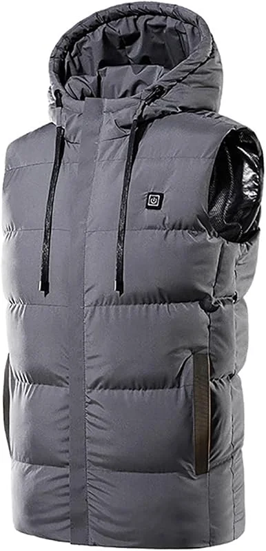 Chaleco Calefactable Mejorado para Hombres y Mujeres, Chaleco Cálido Calentado de Invierno, Chaleco Calefactor USB Eléctrico, Ajustable a 3 Temperaturas, para Caza, Viajes, Camping — Cozinha e lar
