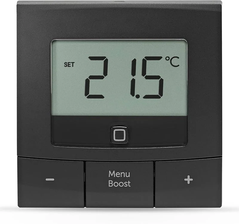 Homematic IP Smart Home Wall Thermostat Basic, antracite, térmica digital para radiadores com, Without App, Alexa, Google Assistant, Measurement Temperature, Energy Saving, 160554A0 — Aquecimento