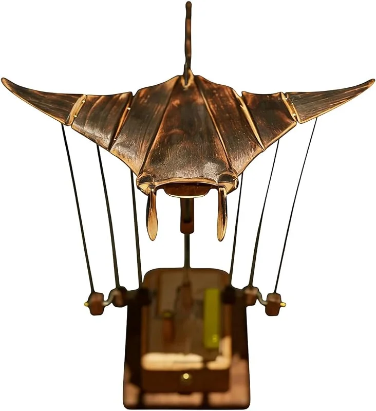 Mecânico manta Ray mecânico de madeira marinha modelo biológico decoração — Aquecimento