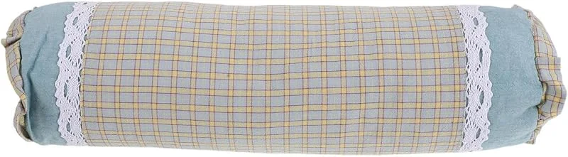 PRETYZOOM Almohada Cervical Almohada para Cuello Cervical Cilíndrica Redonda de Trigo Sarraceno y Tela Soporte Lumbar Transpirable para Dormir Boca Arriba y Boca Abajo Yoga y Relax — Aquecimento