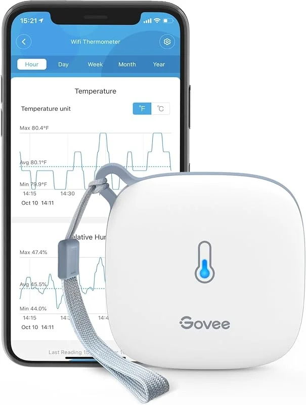 Govee H5179, Termometr i higrometr, Wi-Fi wyÅSJFS wietlacz — Humidificador