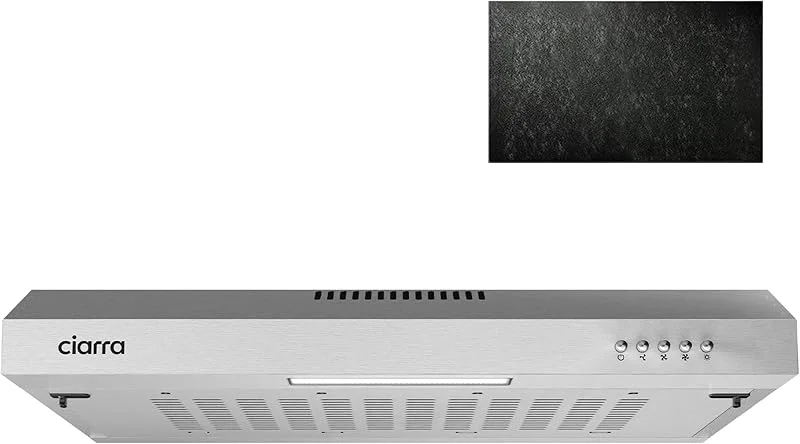 CIARRA CBCS6903 Campana Extractora 60 cm, Bajo Mueble, con Filtro de Carbón — Aquecimento