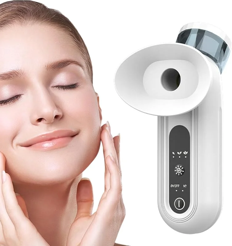 Vaporizador de olhos para olhos secos, pulverizador de nano névoa 2 em 1, nano Eye Comfort Pro vaporizador com modos de compressão quente e fria, máquina de varinha de terapia de vapor para alívio dos — Humidificador