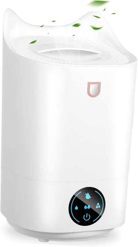 Humidificador de Escritorio Portátil 3, 1 L Blanco con Pantalla Táctil