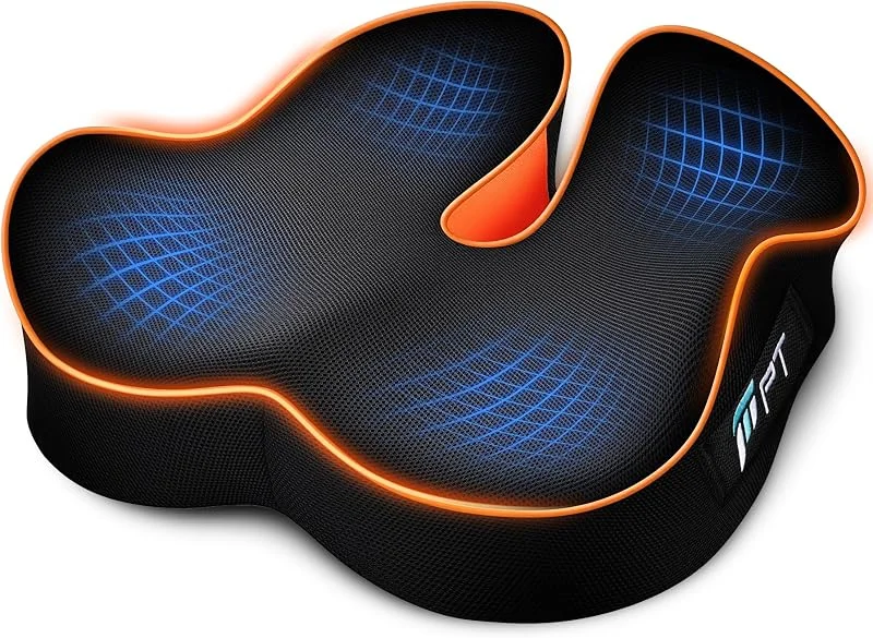 POOTACK Almofada para cadeira de escritório, almofada para cadeira de espuma viscoelástica, almofada de suporte premium em forma de U para mesa em casa, cadeira Gaming, secretária de escritório — Aquecimento