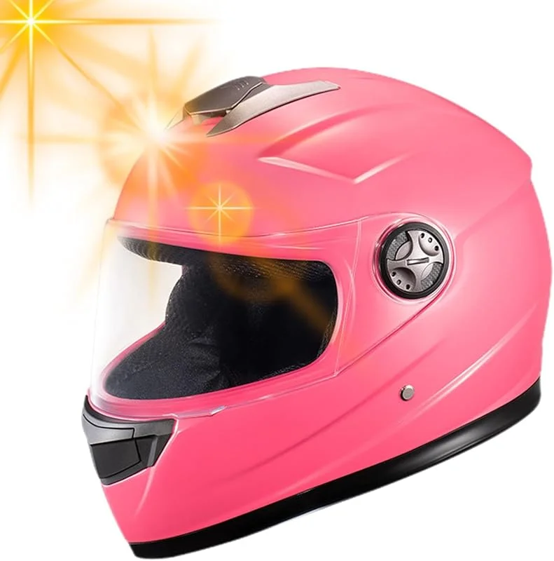Generic Capacetes de motocicleta de inverno, capacetes respiráveis para adultos com cachecol removível, capacetes protetores para adultos confortáveis e duráveis para bicicleta elétrica, motocicleta — Cuidados de rosto