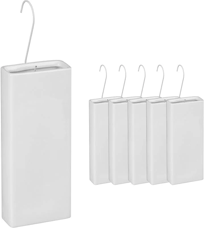 Humidificador Relaxdays para radiadores, conjunto de 6, evaporador de água, pendente, cerâmica, branco