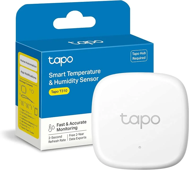 Tapo T310 - Sensor inteligente de temperatura e humidade WiFi, requer hub — Humidificador