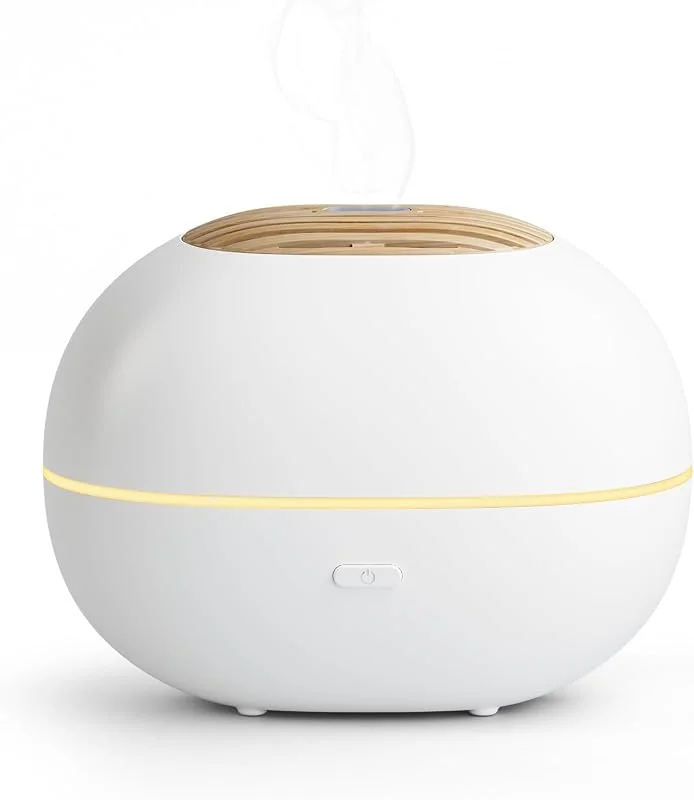 Soulorigin Mini difusor de óleo essencial de 100 ml, difusor de aromaterapia portátil com luz quente, névoa ultrassónica silenciosa, controlo de um botão, desligamento automático para casa, escritório — Humidificador