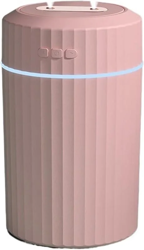 Humidificador pequeno humidificador silencioso de 2 L para quarto, purificação de ar por USB, humidificador de ar para quarto de secretária de escritório humidificador ultra-sónico (cor: rosa, sim