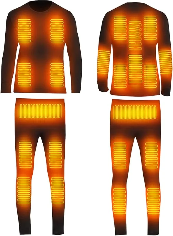 Calefactable Ropa Interior Térmica para Hombre, Mujer Conjunto De Ropa Interior Térmica con Calefacción, Ropa Térmica para Invierno — Roupa aquecida