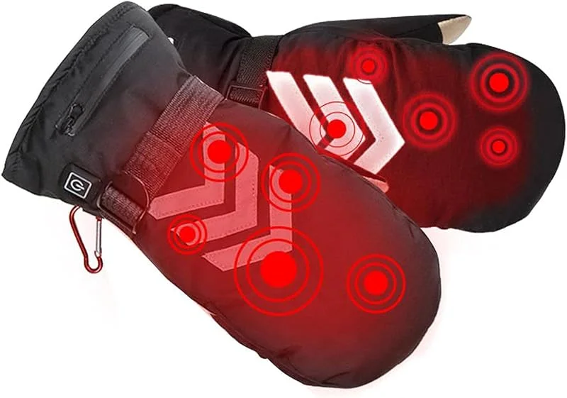 CHEWYNP Luvas aquecedores de mãos, luvas aquecidas bateria recarregável impermeável inverno luvas elétricas térmicas luva aquecedor de mãos para artrite motocicleta Sende — Roupa aquecida