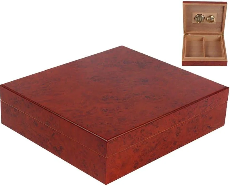 Caixas de cigarros de 20 unidades, caixa de armazenamento de charutos, humidificador de charutos, caixa de armazenamento de madeira, caixa de jóias vintage, humidificador com higrómetro, estojo para
