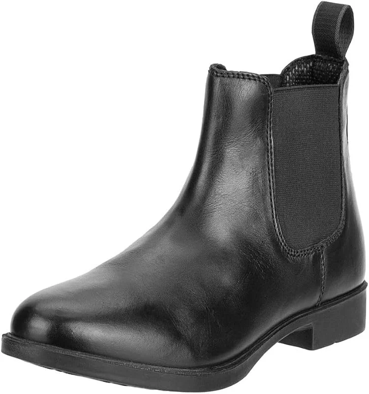 Botas de equitação "Jodhpur Vegan" Chelsea Boot Sapatos veganos de equitação, sola interior confortável, sola interior de borracha, forro de malha, hipoalergénico e respirável — Roupa aquecida