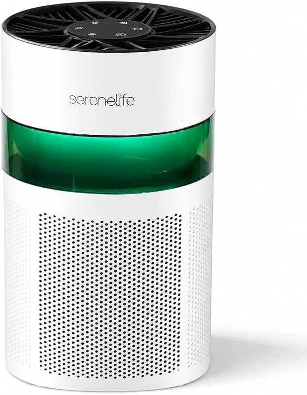 SereneLife Purificador de ar portátil com filtro HEPA H13 — Humidificador