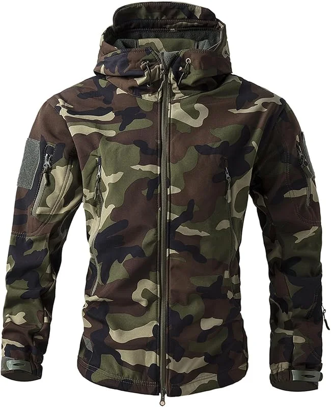 TOFOTL Casaco de caça roupa tática colete corta-vento casaco térmico homem bomber homem — Roupa aquecida