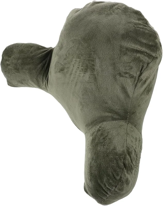 PRETYZOOM Almohada Lumbar de Felpa Verde con Soporte y Descanso Cómodo — Aquecimento