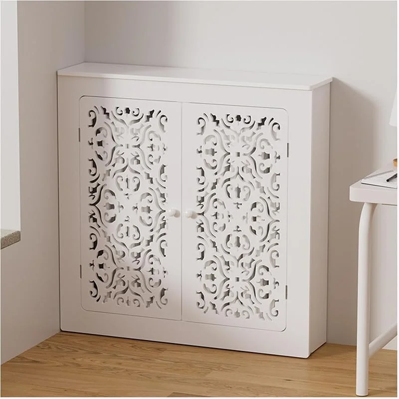 Cobre radiadores, cobertoradiadores, cobreadiadores de madeira, armário de parede moderno para esconder tubos desorganizados para escritório, corredor, sala de estar e quarto (50 * 60 * 20 cm, 19, 7 * — Aquecimento