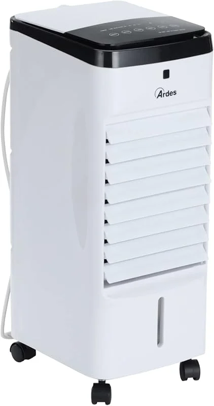 ARDES Refrigerador Evaporativo e Potente Umidificador com 3 Velocidades, Fluxo de Ar Oscilação Automática, Timer, Controle Remoto e Filtro Antipoeira Branco AR5R06D — Humidificador
