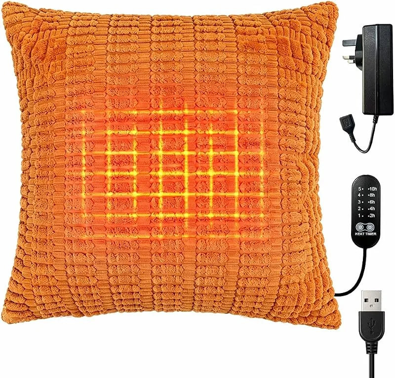 Almofada térmica elétrica, suporte de almofada com aquecimento USB