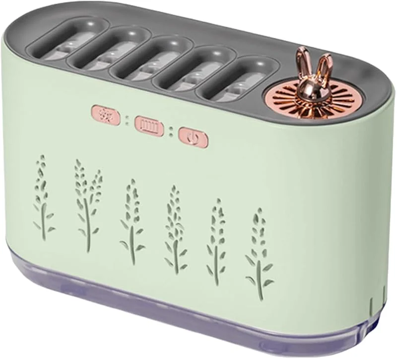 Pequeños humidificadores para la habitación, humidificadores de niebla fresca para el dormitorio - Humidificador de escritorio con luz LED, Purificador de aire de tanque de gran capacidad de 700 ml