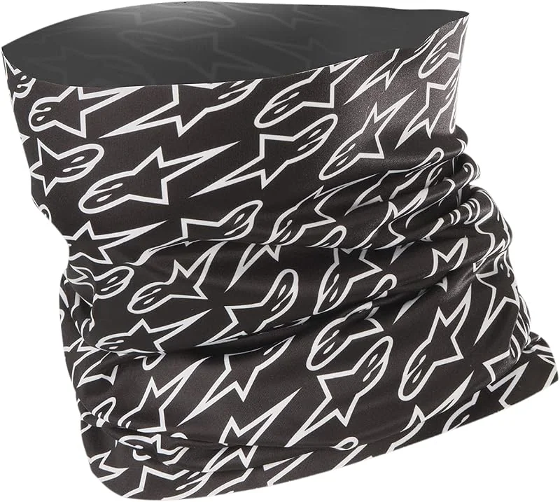 Alpinestars Astars Neck Warmer, multicolorido (preto, branco) — Proteção solar
