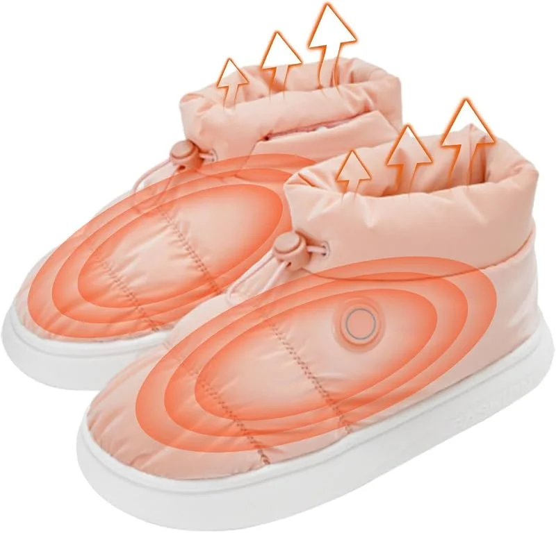 Sapatos de aquecimento, botas aquecidas, aquecedor de pés portátil de inverno, sapatos aquecidos para homens recarregáveis, sapatos térmicos para aquecer os pés, manter os pés quentes em — Roupa aquecida