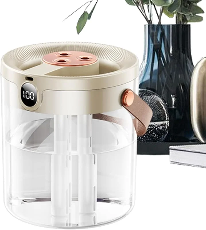 Humidificador De Habitación Humidificador Inalámbrico Con 3 Boquillas Y