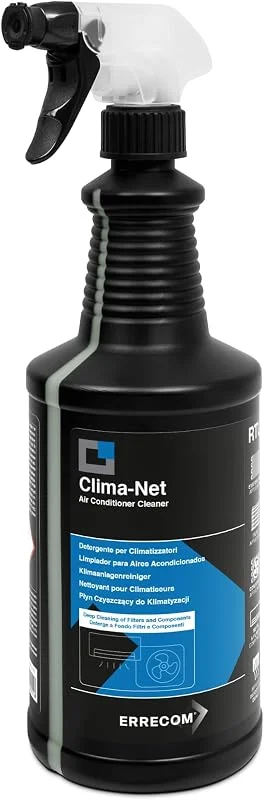 Errecom Clima-Net, formato máximo de 1 litro, detergente para ar condicionado, filtros, baterias com abas e unidades externas — Humidificador