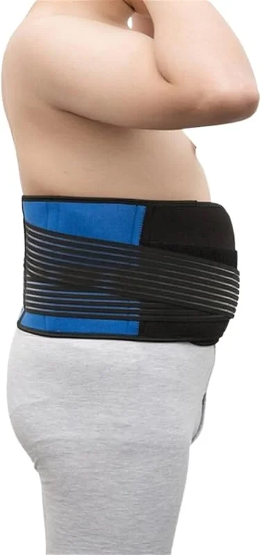 Tamanhos grandes S-6XL faixa lombar mulheres e homens cinto de descompressão lombar ajustável corretor de postura cintura - costas treinador de cintura desportivo para uso diário (4XL) — Roupa aquecida