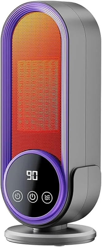 Calefactor de Interior de Bajo Consumo, 1200 W, PTC, Calentamiento Rápido, Tecnología Cerámica, Termostato Ajustable, Enchufe UE. — Aquecimento