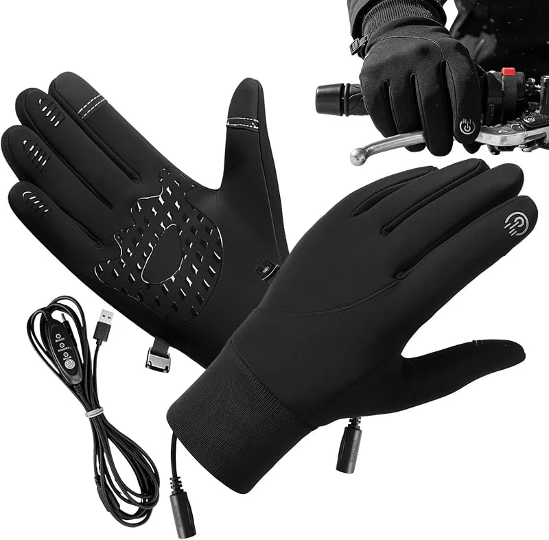 Guantes Calefactables Recargables Mitones Invernales Cortavientos Con USB — Cozinha e lar